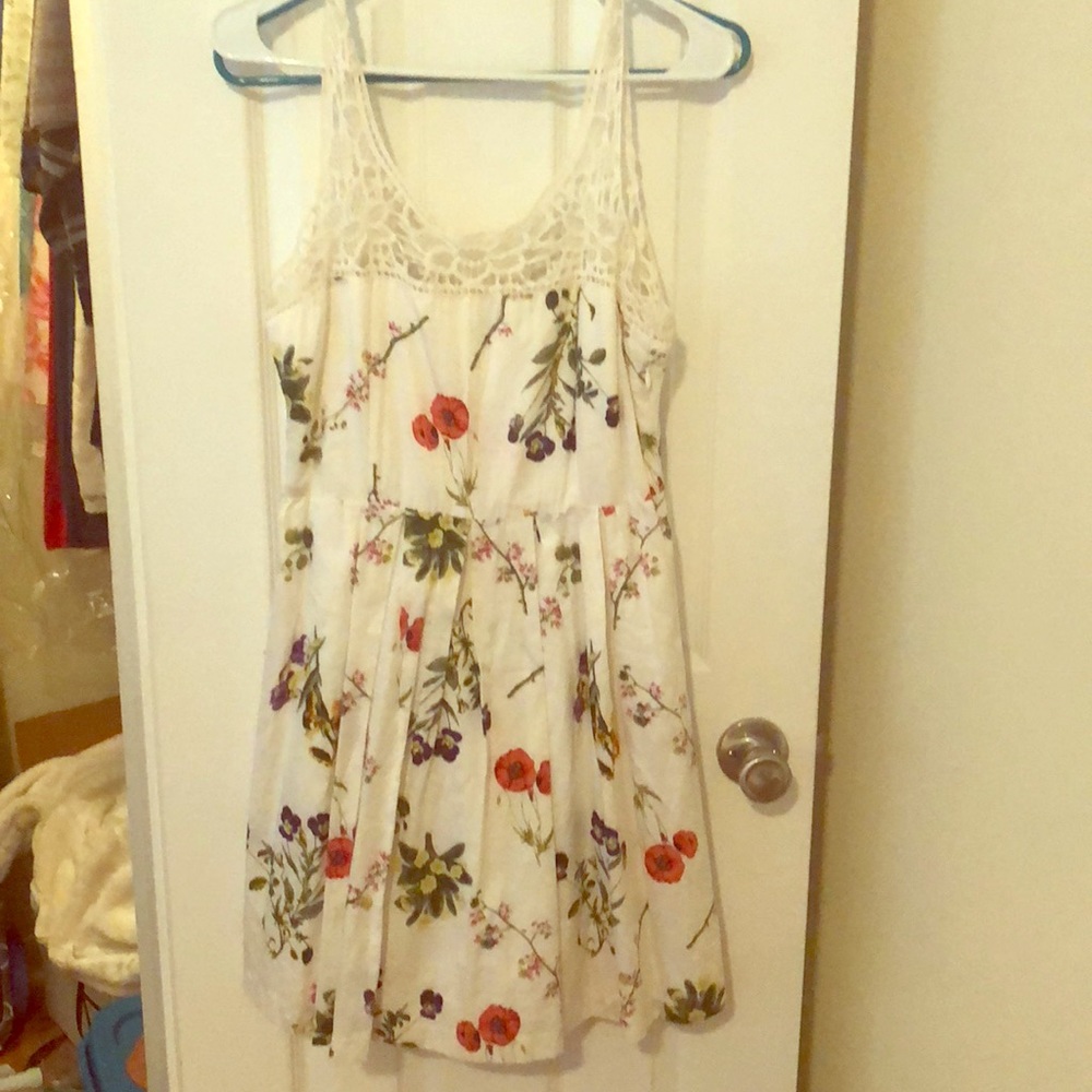 White floral dress